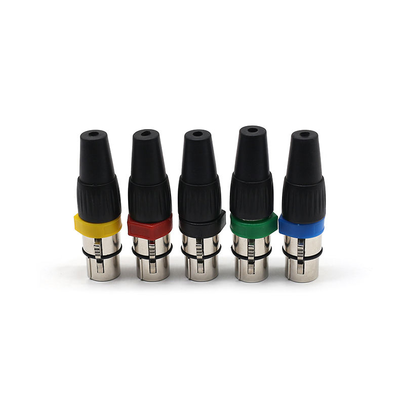 WS ELECTRONIC Hot Sale XLR Connectors 3 Pin Solder Type  Connectors Audio 3-8 Pins XLR Female Jacks for Electric Speaker Cable