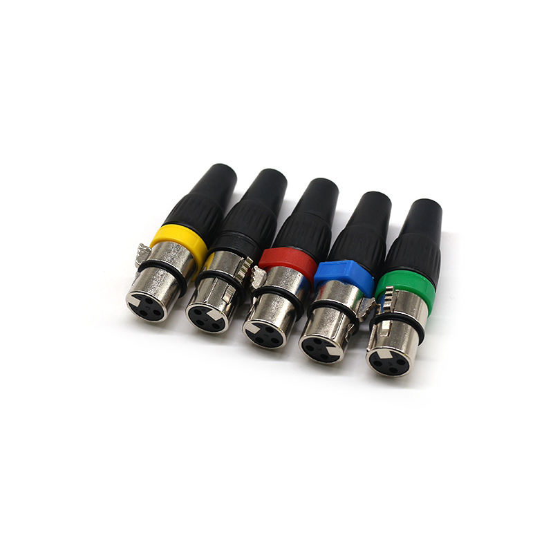 WS ELECTRONIC Hot Sale XLR Connectors 3 Pin Solder Type  Connectors Audio 3-8 Pins XLR Female Jacks for Electric Speaker Cable