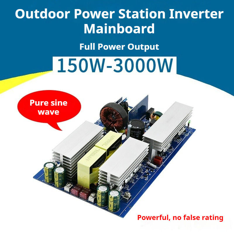 Pure Sine Wave Inverter Main Board 12V 24V 48V to AC 220V High Efficiency 90% for DIY Portable Power Station Solar Camping Drive