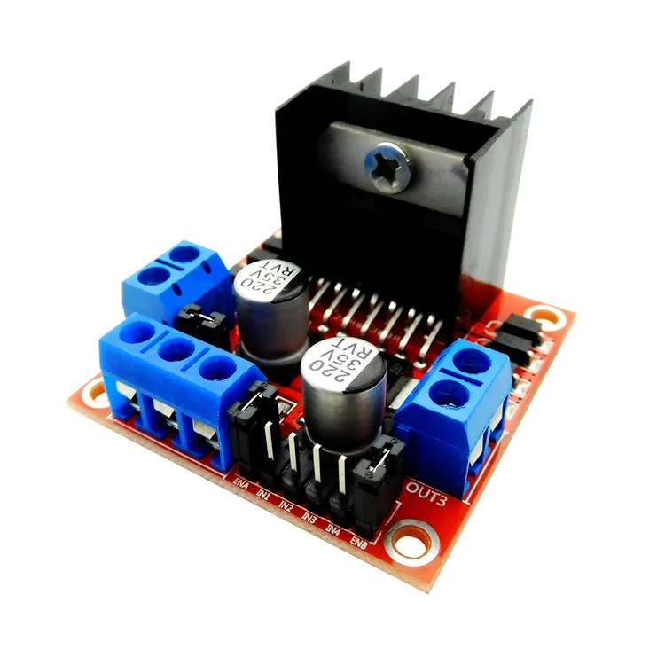 L298N Motor Driver Board Module for DC and Stepper Motors Smart Car and Robot Accessory Made in China