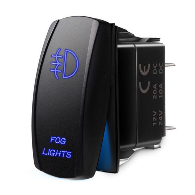12v Dc Jack Socket with Dc Rocker Switch Laser Design ON-OFF  Rocker Switch for Carling Boat