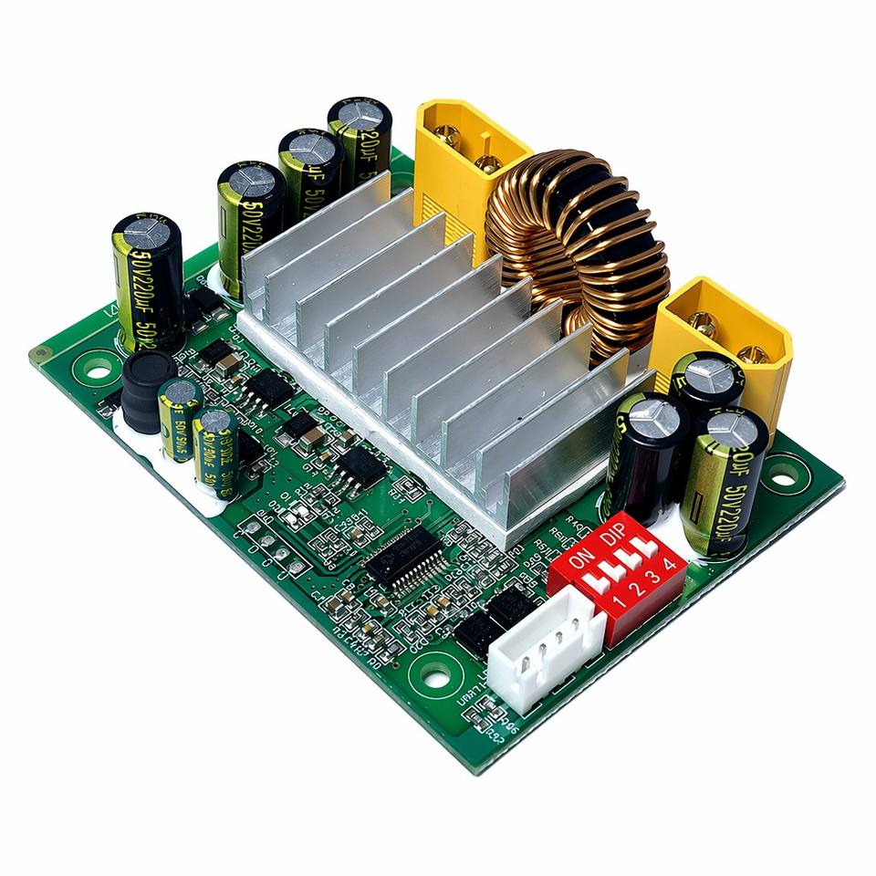 200W MPPT Solar Charge Controller Module 15A 12V/24V Smart PV Charging PCBA for LiFePO4 RV Camper Off-Grid Solar Power System