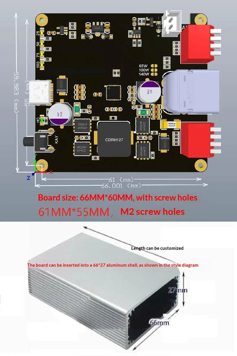 IP2366 140W Bidirectional Fast Charging Module 2-6S Li-ion LiFePO4 Battery Charger Board PD 3.1 28V 5A High Power Buck-Boost
