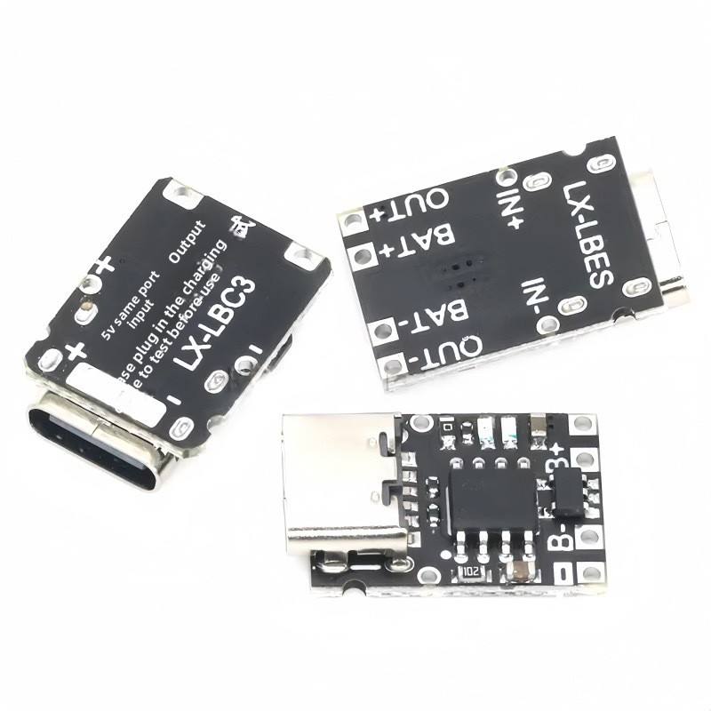 5V Charge-Discharge Integrated Module 37V/42V 18650 Lithium Battery Charging Boost Power Board Protection Type-C Port