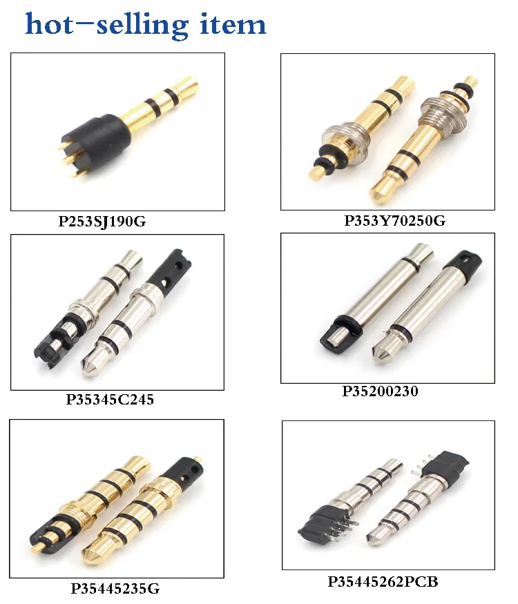 3.5mm Earphone Plug 4 Pole Connector