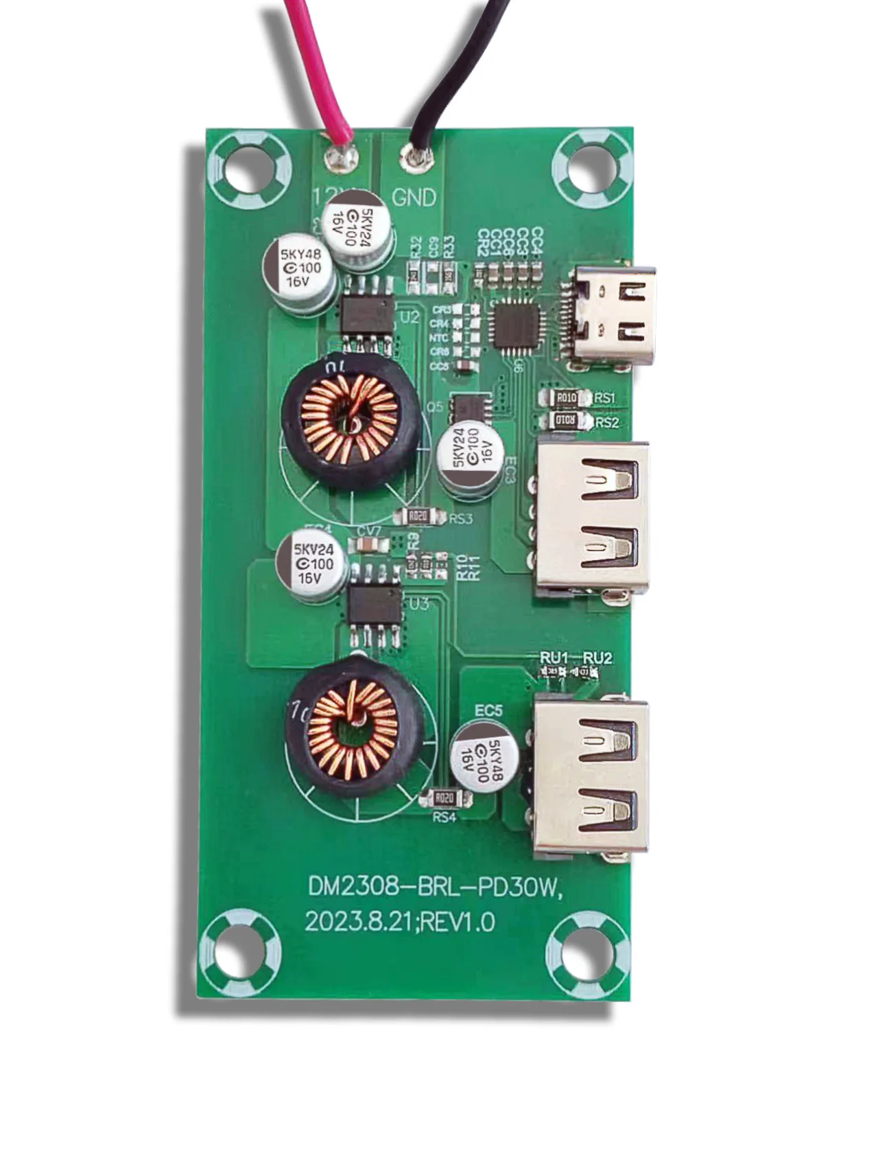 PD 30W QC3.0 Fast Charging Power Board Type-C PCBA Module for DIY Power Stations