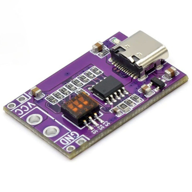 PD QC AFC Fast Charge Trigger Detector Module 5V 9V 12V 15V 20V Fixed Voltage Output Type-C Male to Female PD Sink PCBA Board