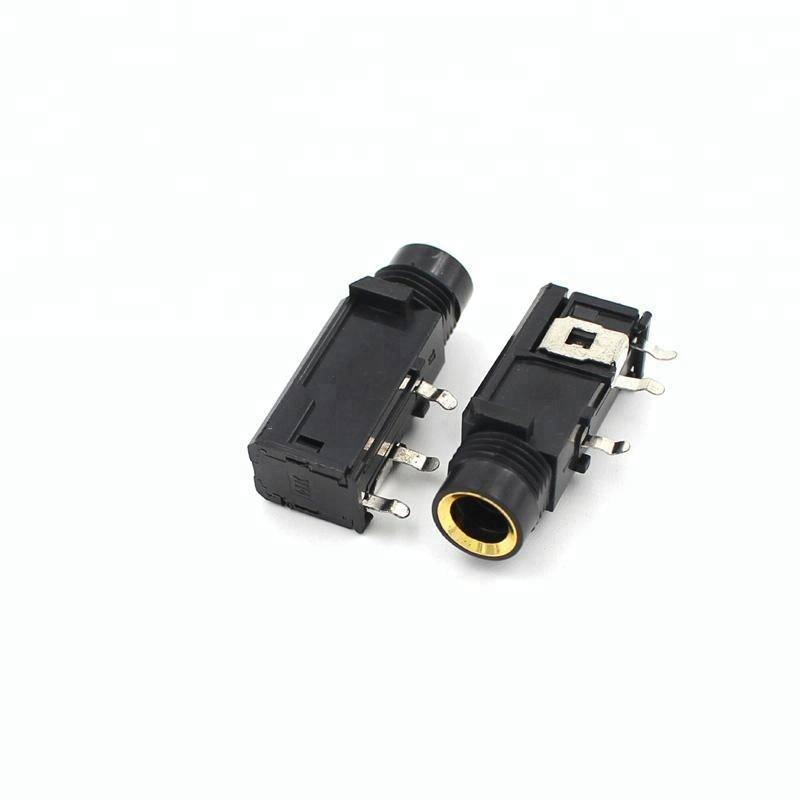 Gold 3.5mm 4 5 6 7-pin Pcb Mount Female Headphone Audio Jack Socket