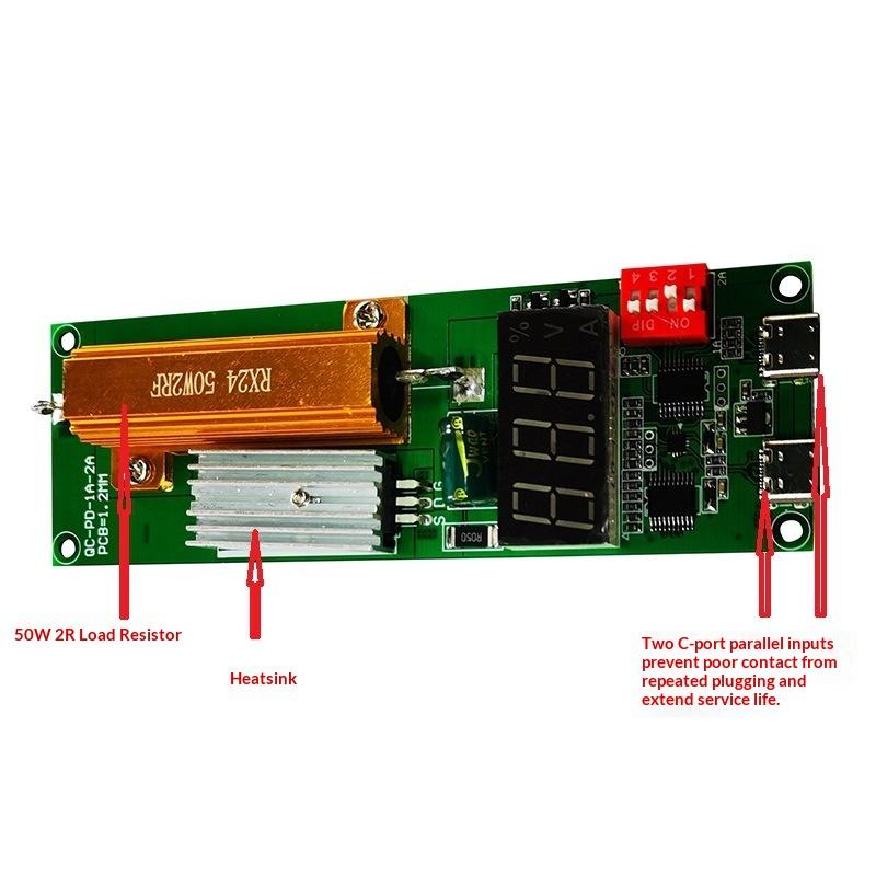 QC3.0 PD3.0 Trigger and Load Test PCBA Module for Fast-Charging Power Validation