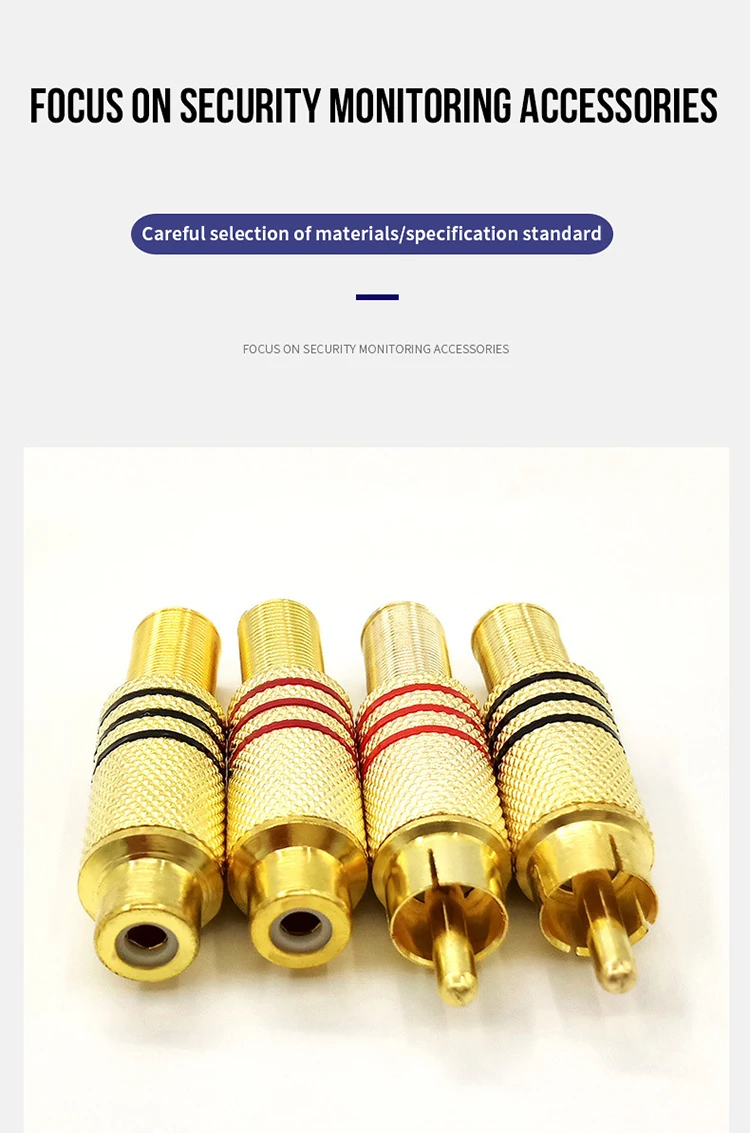 Gold Plated Adapter  3.5mm Male to 6.5mm Female Connector 1/8 Inch Stereo TRS Mini Jack 3.5 mm Male Plug Connector