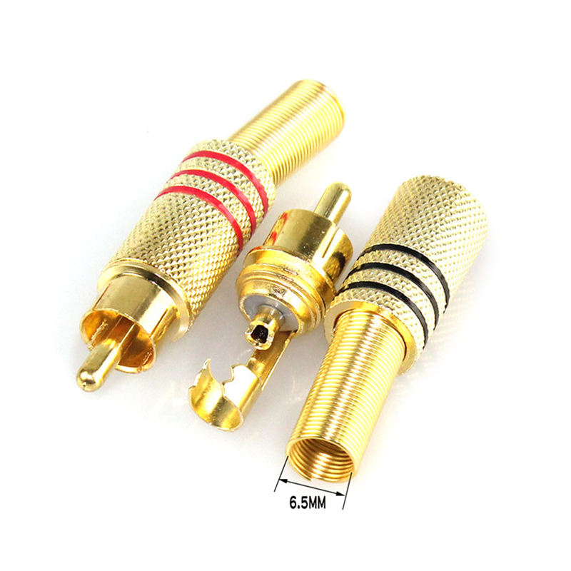 DXZP SC High Quality RCA Plugs  Audio Connectors Headphone Plugs Amplifier Adapters Microphone Connectors Audio Video Connectors