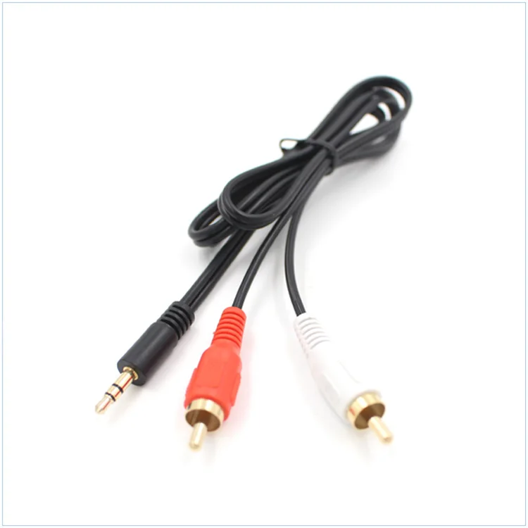 Audio Cable 2RCA to 3.5 Audio Car Cable RCA 3.5mm Jack Male to Male RCA AUX Cable for Amplifier Phone Headphone Speaker Wire