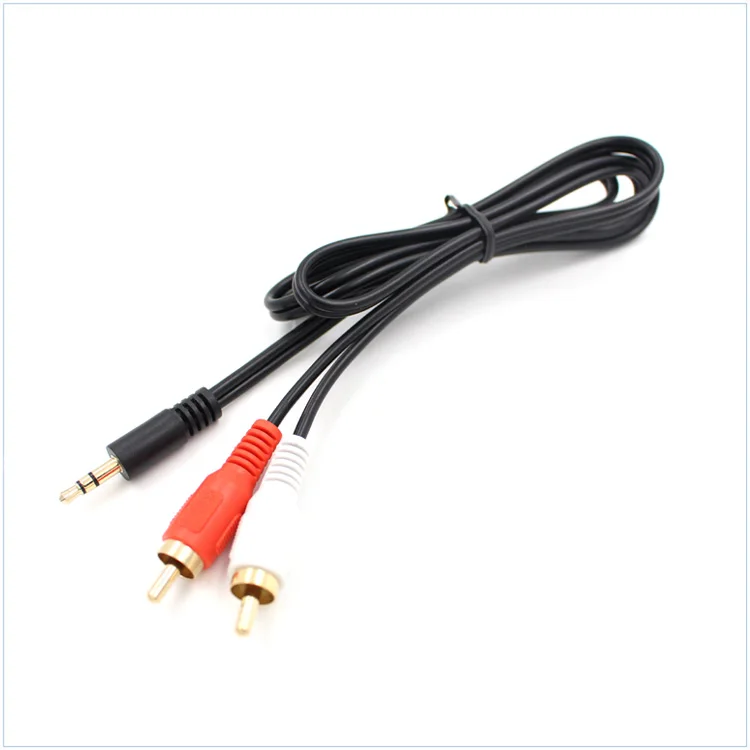 Audio Cable 2RCA to 3.5 Audio Car Cable RCA 3.5mm Jack Male to Male RCA AUX Cable for Amplifier Phone Headphone Speaker Wire