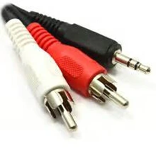 Audio Cable 2RCA to 3.5 Audio Car Cable RCA 3.5mm Jack Male to Male RCA AUX Cable for Amplifier Phone Headphone Speaker Wire