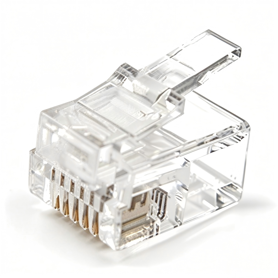 RJ11 Male Connectors 6P4C 6P6C for Telephone Cable Ethernet UTP Plug Rj45 Female Connectors Chinese Professional Factory