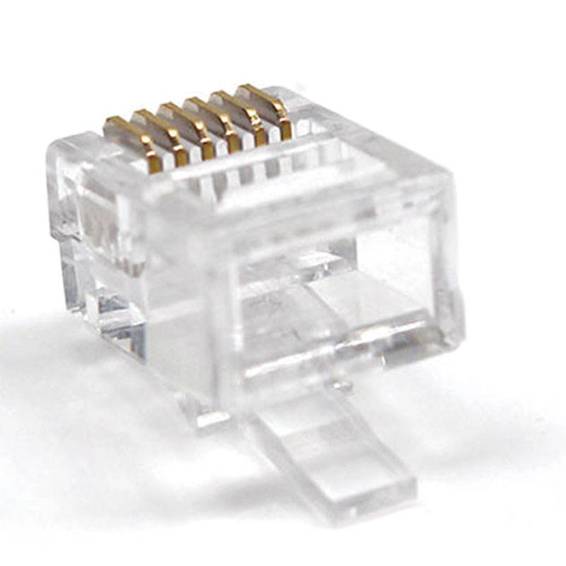 RJ11 Male Connectors 6P4C 6P6C for Telephone Cable Ethernet UTP Plug Rj45 Female Connectors Chinese Professional Factory
