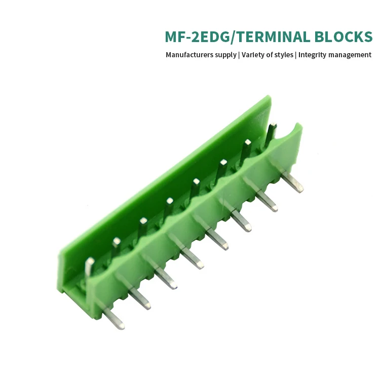 Factory 2EDG2.54 Pitch 2.54mm KF2EDG PCB Screw Terminal Block Connector Plug Pin Header Socket 2/3/4/5/6/7/8/9/10/12p 15EDG-2.54