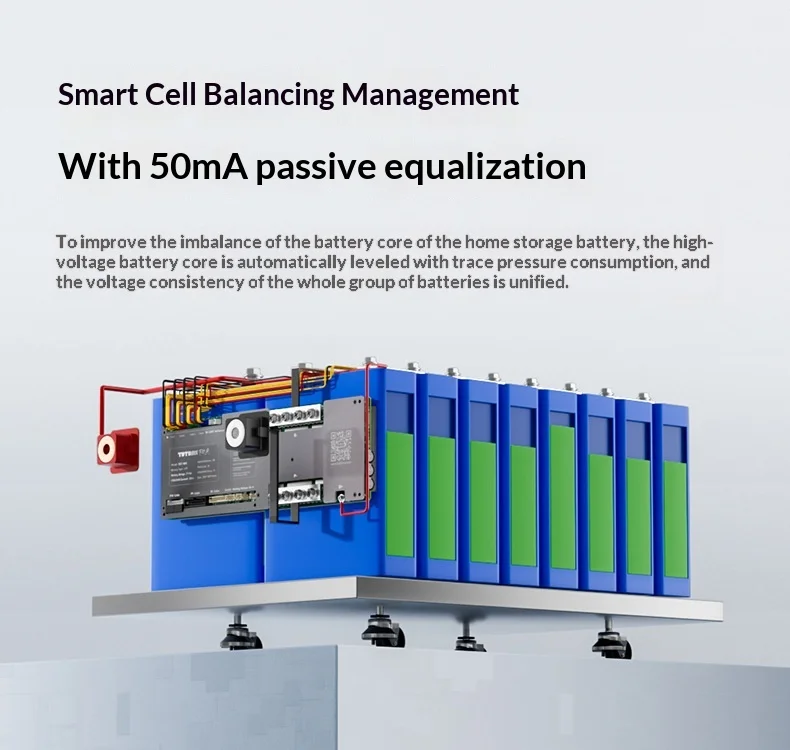 16S 48V 100A 150A 200A Smart BMS with Bluetooth RS485 CAN WiFi for LiFePO4 / Sodium Ion Battery Home Energy Storage System