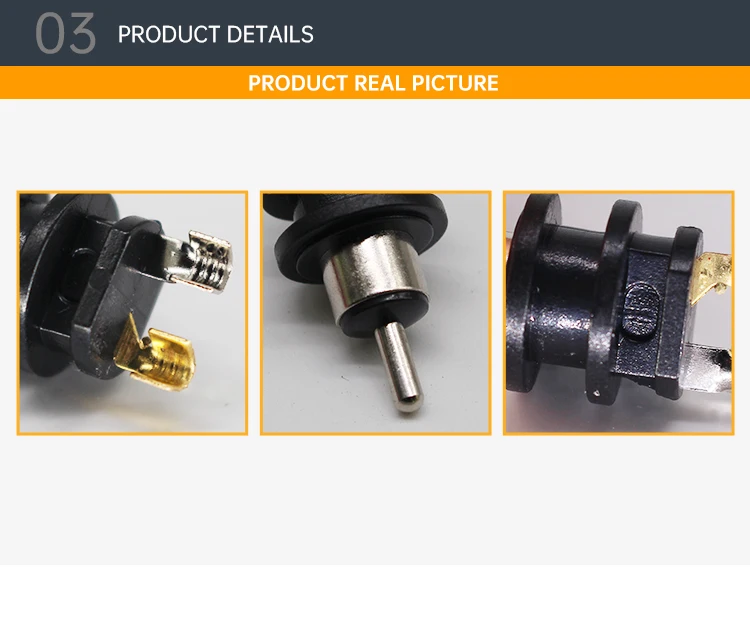 Good Quality Circular Connectors Hair Dressing Rotary Plugs 2 Pins Power Supply Plugs Swivel Connectors for Hair Straighter