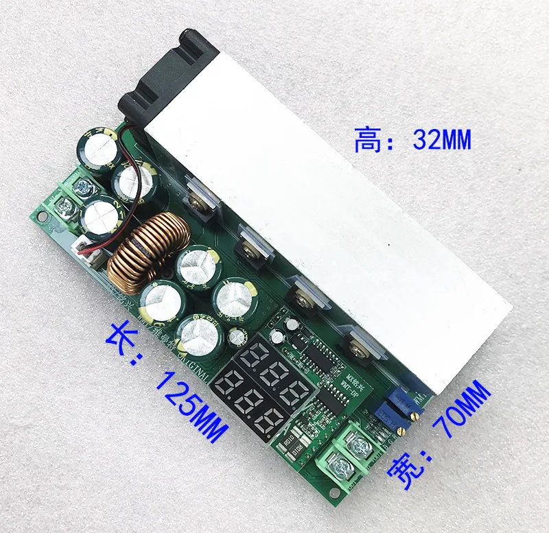 High Efficiency 600W DC-DC Adjustable Buck-Boost Converter 12V-80V Constant Current Voltage Power Module for LED Solar Charging