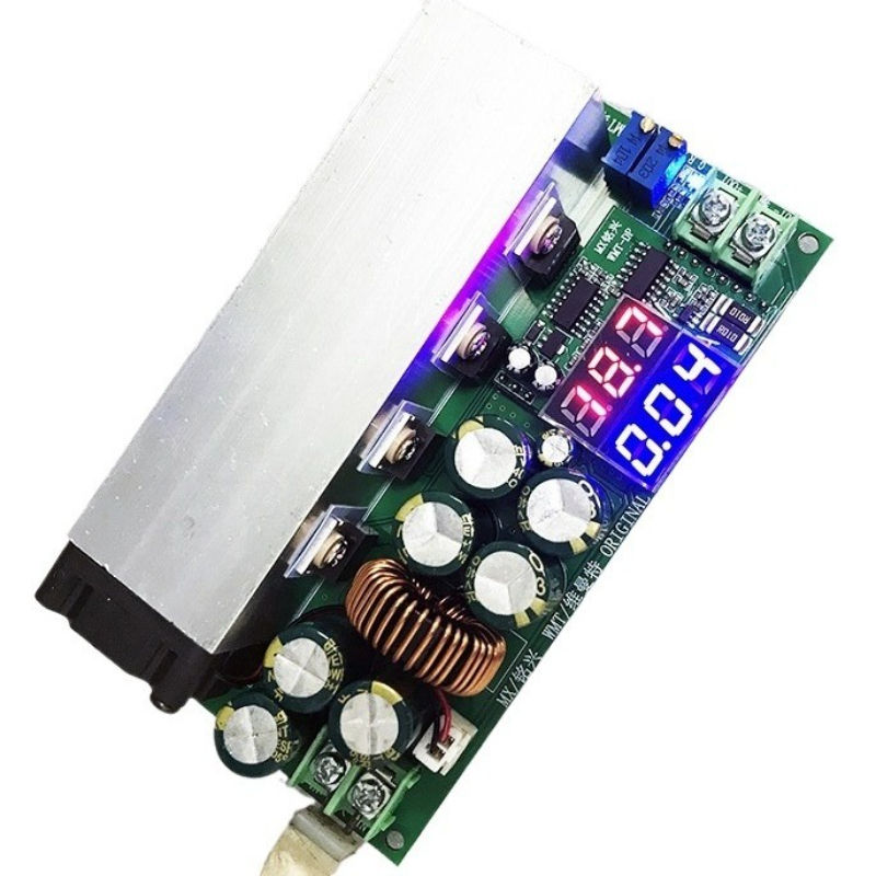 High Efficiency 600W DC-DC Adjustable Buck-Boost Converter 12V-80V Constant Current Voltage Power Module for LED Solar Charging