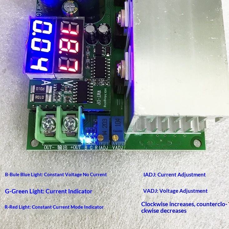 High Efficiency 600W DC-DC Adjustable Buck-Boost Converter 12V-80V Constant Current Voltage Power Module for LED Solar Charging