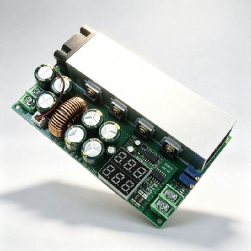 High Efficiency 600W DC-DC Adjustable Buck-Boost Converter 12V-80V Constant Current Voltage Power Module for LED Solar Charging