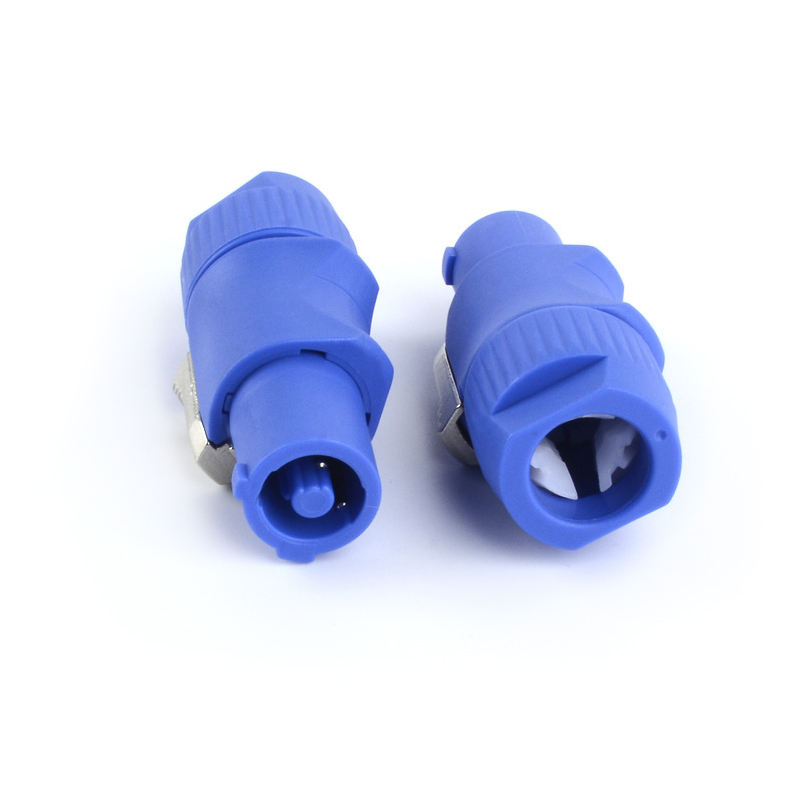DXZP Factory Custom Blue XLR Series Waterproof WAC3FCA SAC3FCA WAC3MPA Plastic Power Cables Connectors  AC Power Con Connectors