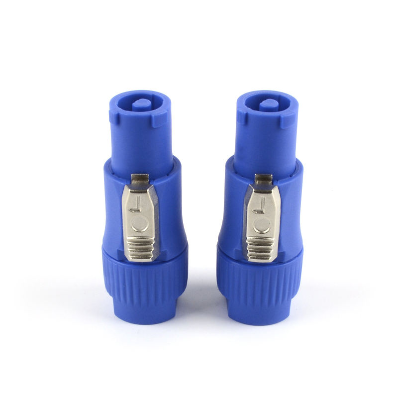 DXZP Factory Custom Blue XLR Series Waterproof WAC3FCA SAC3FCA WAC3MPA Plastic Power Cables Connectors  AC Power Con Connectors
