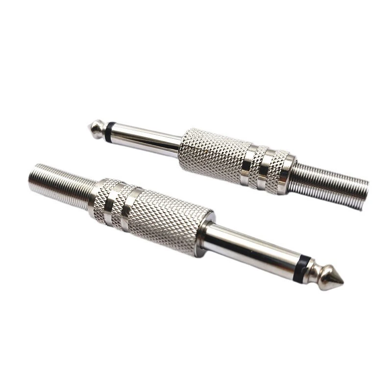 Professional Grade Musical Instruments Accessories TRS TS 1/4 Inch 6.5mm Stereo Jack 6.5mm Male Plug 6.3mm 6.35mm Connectors
