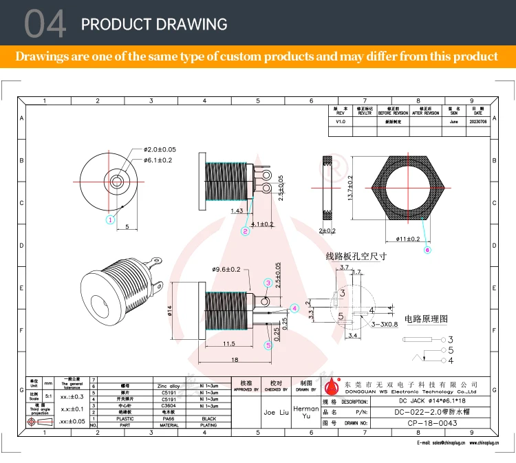 DC022 5521 5525 DC Power Socket With Threaded Screws Audio Socket SMT 5.5*2.1/2.5 mm Charging Supply Dc Power Female Connector