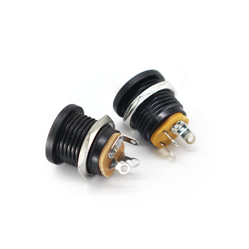 DC022 5521 5525 DC Power Socket With Threaded Screws Audio Socket SMT 5.5*2.1/2.5 mm Charging Supply Dc Power Female Connector