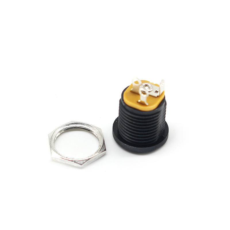 DC022 5521 5525 DC Power Socket With Threaded Screws Audio Socket SMT 5.5*2.1/2.5 mm Charging Supply Dc Power Female Connector