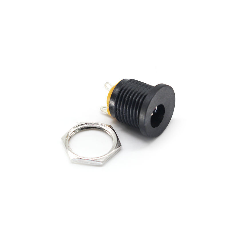 DC022 5521 5525 DC Power Socket With Threaded Screws Audio Socket SMT 5.5*2.1/2.5 mm Charging Supply Dc Power Female Connector