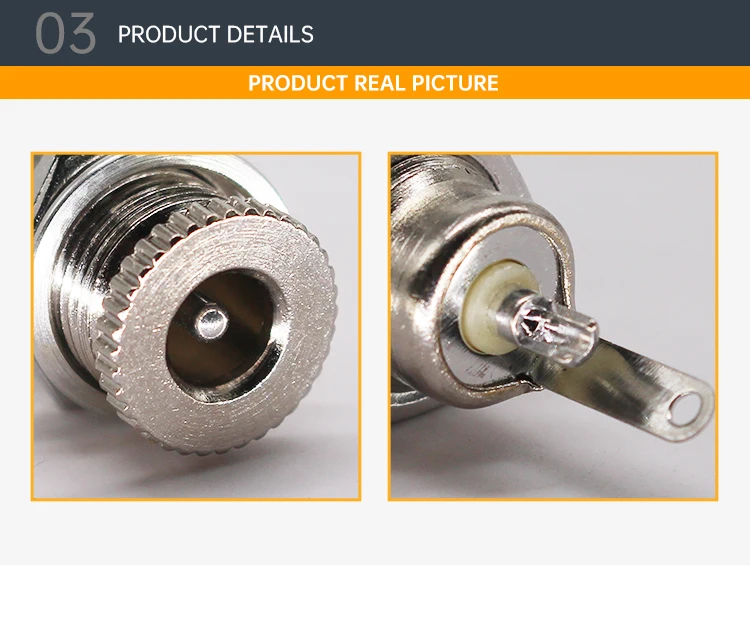 5.5mm*2.1mm DC Power Jack Socket Female Panel Mount Connector DC-099 5.5*2.1 5.5*2.5 Dc099 Power Adapter Female Connector