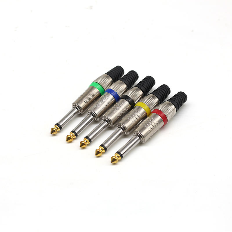 6.35mm plug Factory Direct Sales Metal 1/4 6.3mm Plug  for Speaker Mono Speaker JT3079