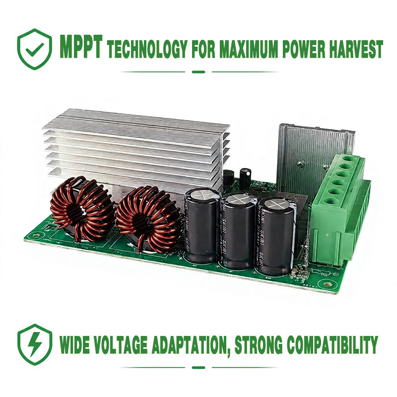 40A MPPT Solar Charge Controller Board 12V 24V Auto Detection for Lithium LiFePO4 Battery System
