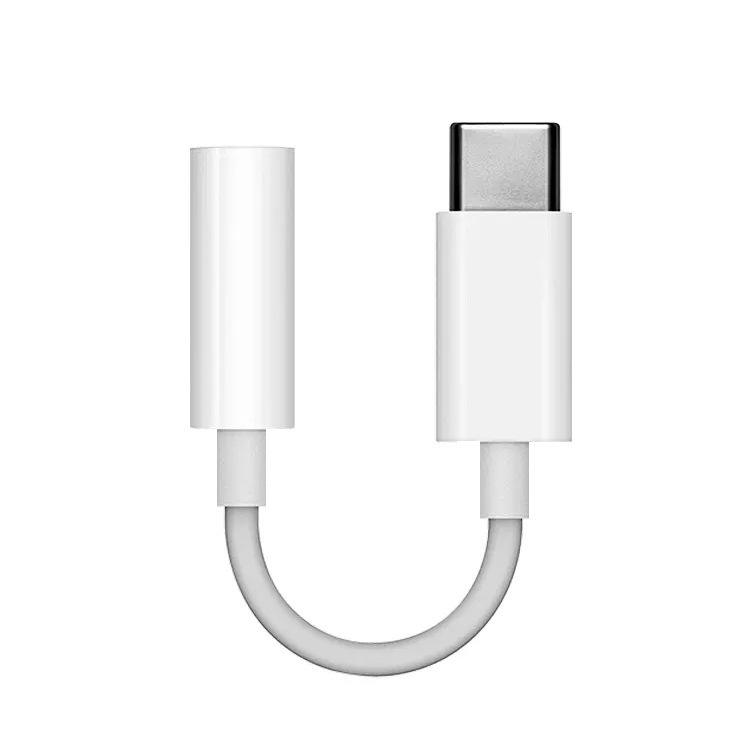 Wholesale Earphone Cables 3.5mm AUX Audio Jack Headphone Adapter Audio to Type C Splitter Adapter for Android Mobile Phone