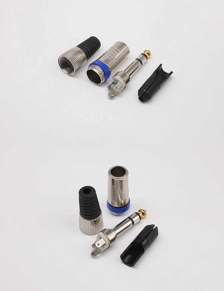 Good Quality 6.35mm Connector Audio Plug Jack 6.5 Amplifier Microphone Plugs 1/4" Male Plug to RCA Female Jack Audio Connectors