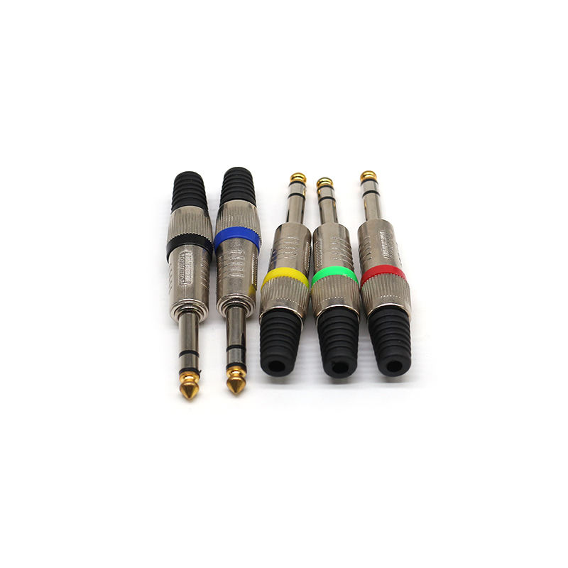 Good Quality 6.35mm Connector Audio Plug Jack 6.5 Amplifier Microphone Plugs 1/4" Male Plug to RCA Female Jack Audio Connectors