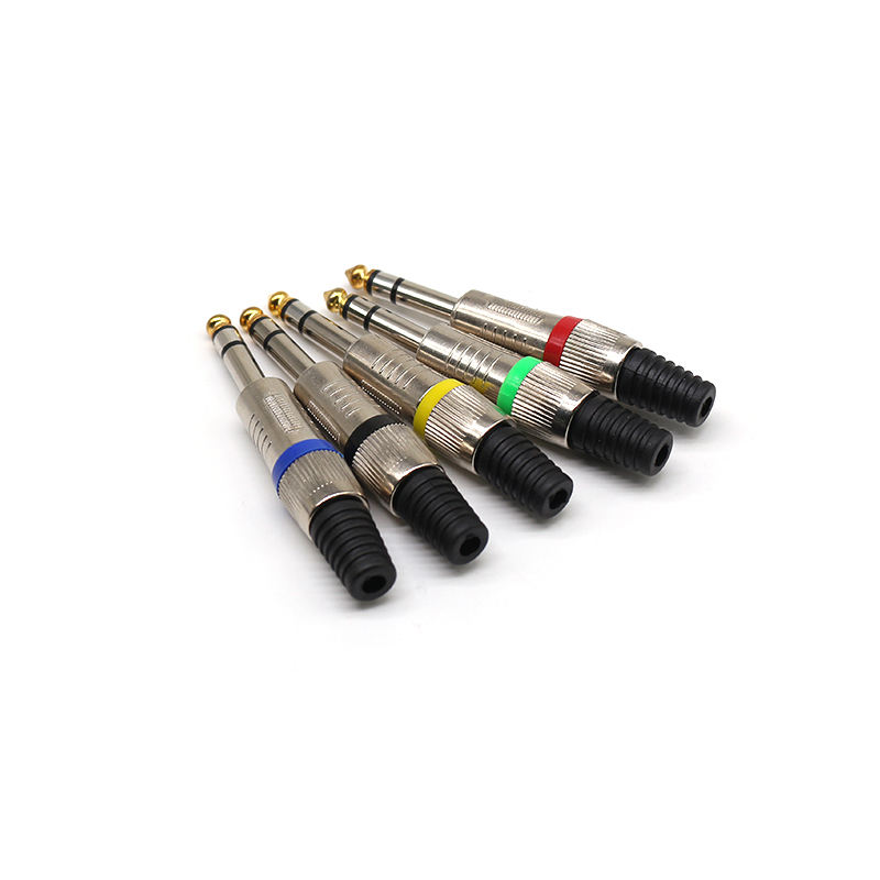 Good Quality 6.35mm Connector Audio Plug Jack 6.5 Amplifier Microphone Plugs 1/4" Male Plug to RCA Female Jack Audio Connectors