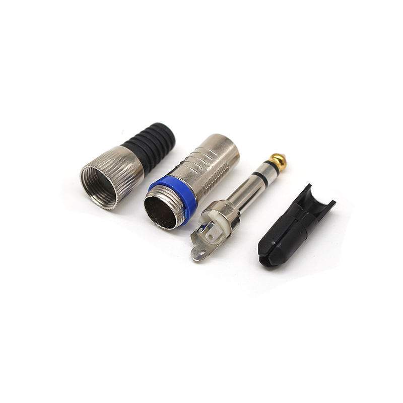 Good Quality 6.35mm Connector Audio Plug Jack 6.5 Amplifier Microphone Plugs 1/4" Male Plug to RCA Female Jack Audio Connectors