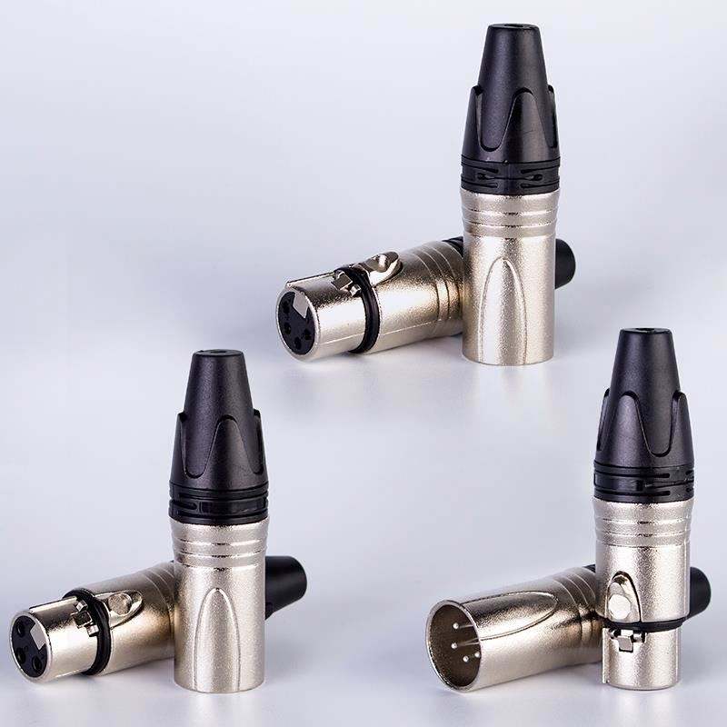 Factory Hot Sale Assembly XLR Connectors Speaker Plugs Easy Solder Type Nickel Plated Audio Connectors for Amplifier Cable