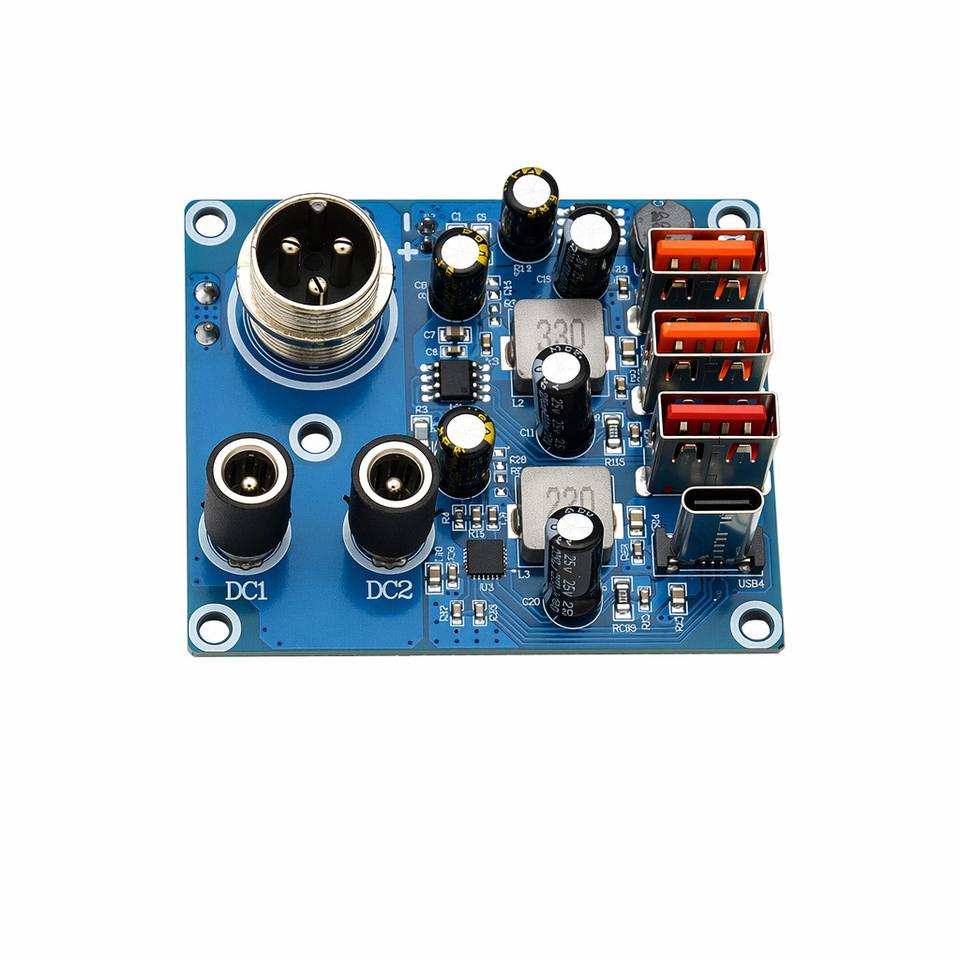 4-Port USB 3-Channel Fast Charging PCBA Board QC PD Power Bank Module Circuit PCB FR-4 for Outdoor Energy Storage Inverter DIY