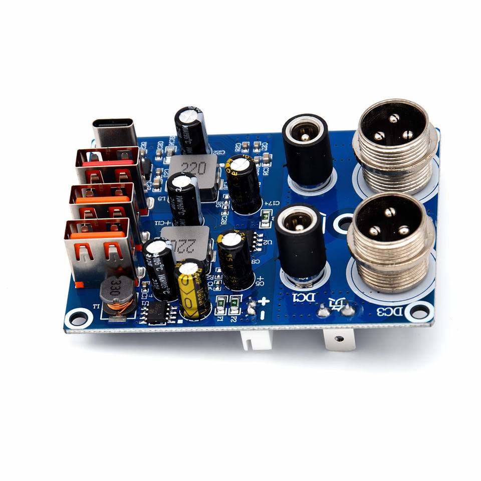 4-Port USB 4-Channel Fast Charging PCBA Board QC PD Power Bank Module Circuit PCB FR-4 for Outdoor Power Station Inverter DIY