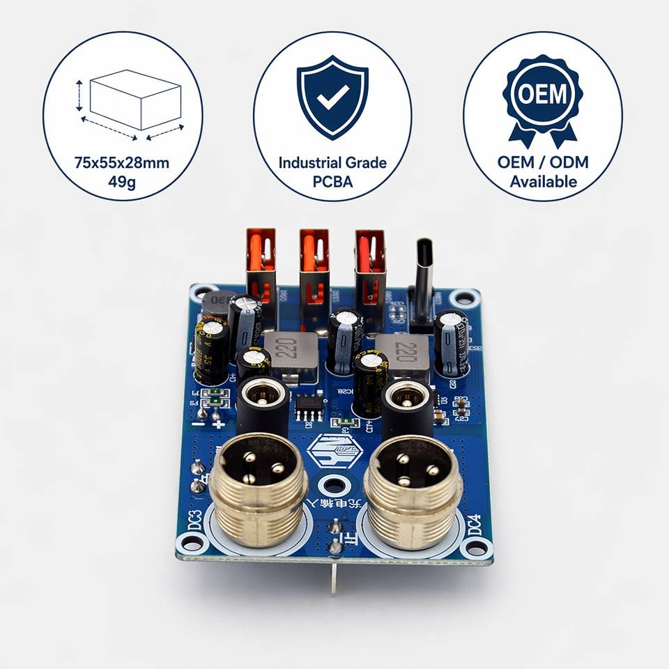 4-Port USB 4-Channel Fast Charging PCBA Board QC PD Power Bank Module Circuit PCB FR-4 for Outdoor Power Station Inverter DIY