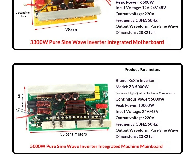 Pure Sine Wave Inverter Mainboard DC to AC PCBA for Portable Power and Energy Storage Systems