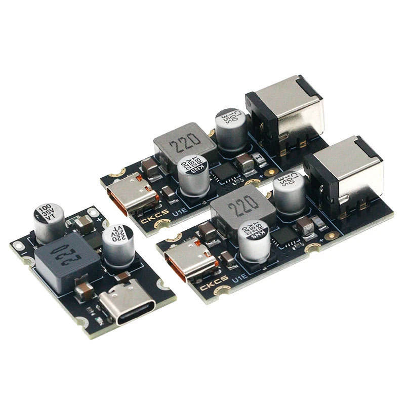 DC 12V-30V Input PD 65W Fast Charge Module Type-C PD 3.1 PPS QC 3.0 SCP Step-down PCBA for Laptop Phone Tablet Car Charging