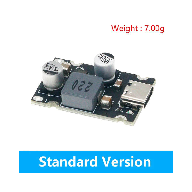 DC 12V-30V Input PD 65W Fast Charge Module Type-C PD 3.1 PPS QC 3.0 SCP Step-down PCBA for Laptop Phone Tablet Car Charging