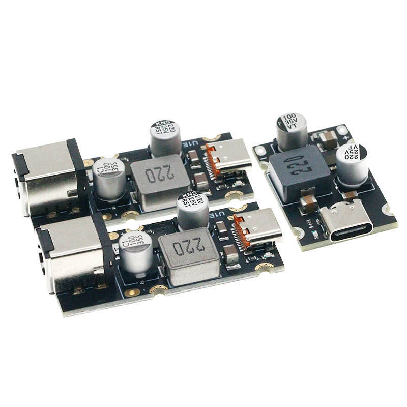 DC 12V-30V Input PD 65W Fast Charge Module Type-C PD 3.1 PPS QC 3.0 SCP Step-down PCBA for Laptop Phone Tablet Car Charging